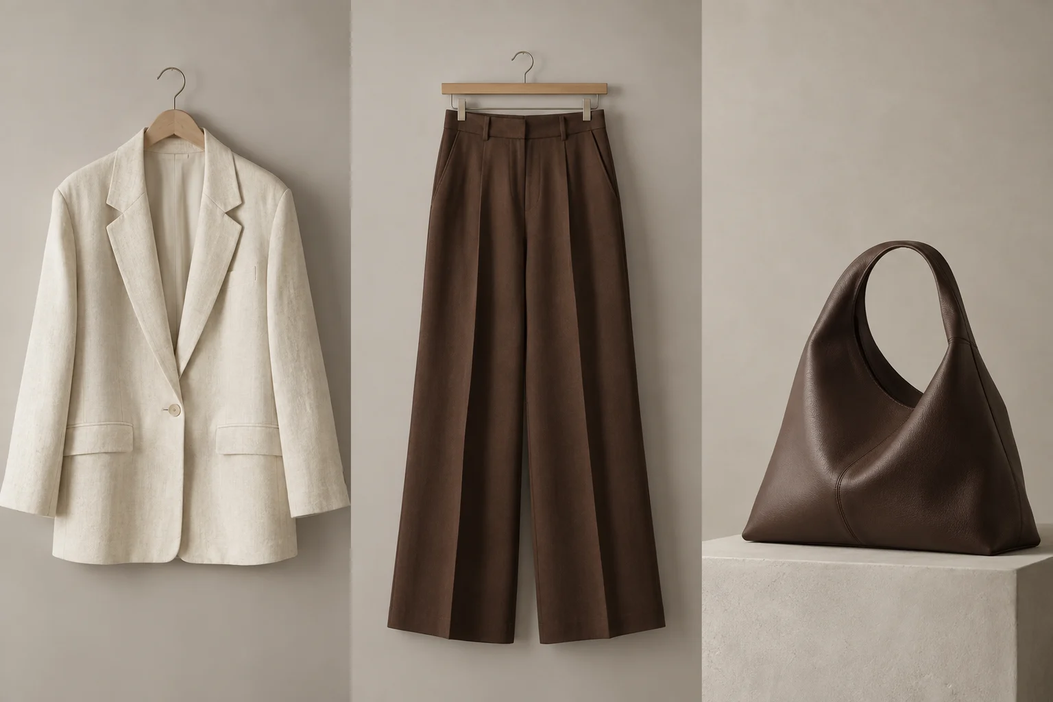 Blazer Aire — Lino marfil · Corte relajado